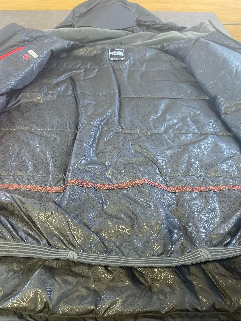 North Face Men’s Black summit Series Hooded Windstopper Parka Hooded Jacket XL